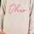 Cursive Ohio Grey Ribbed Graphic Crewneck