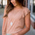 Textured Speckled Flutter Tee