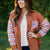 Solid Plaid Accented Shacket