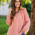 Raw Edge Button Top Blouse