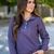 Button Up Purple Henley Pullover
