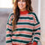 Bold Stripes Green & Orange Pullover