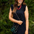 Chasing Joy Black Ruffle Trim Tank Dress