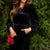 Velvet Dreams Black Tie Dress