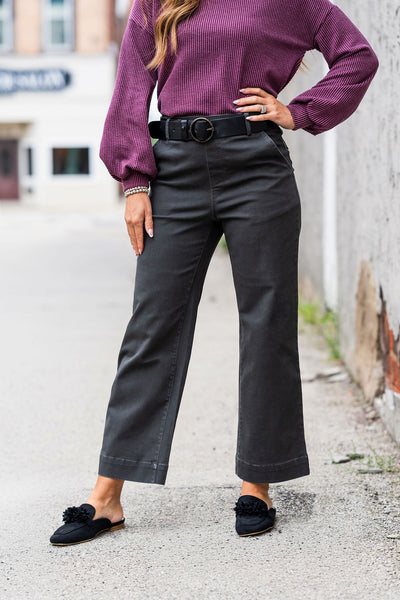 Betsey's Everyday Stretched Twill Chinos - Charcoal