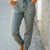 Vintage Washed Drawstring Denim Joggers