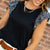 Micro Spotted Ruffle Solid Body Tank