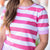 Stripes Ahead Knit Tee