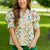 Garden Treasures Puff Sleeve Blouse
