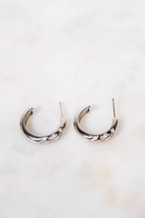 Twisted Luxe Hoop Earrings