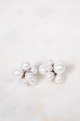 Timeless Pearl Cluster Earrings