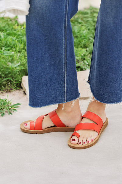 Corky's Just A Fling Red Sandals