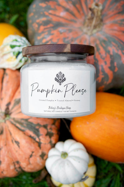 Betsey's Exclusive Pumpkin Please Natural Soy Candle - 48oz