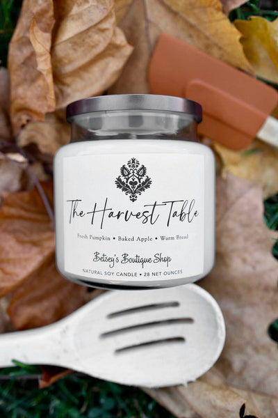 Betsey's Exclusive The Harvest Table Natural Soy Candle - 28oz
