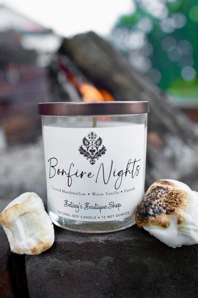 Betsey's Exclusive Bonfire Nights Natural Soy Candle - 12oz