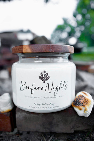 Betsey's Exclusive Bonfire Nights Natural Soy Candle - 48oz