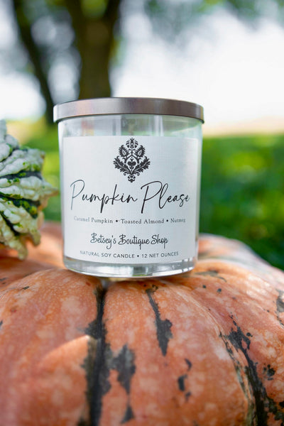 Betsey's Exclusive Pumpkin Please Natural Soy Candle - 12oz