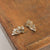 Gold Tipped Gem Stud Earrings