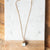 Marble Squared Pendant Necklace