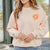 Stay Positive Ribbed Graphic Crewneck