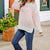 Lightweight Striped Side Slit Sweater