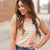 Bold Striped Solid Collar Tank
