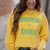 Bold Sunshine + Coffee Ribbed Crewneck