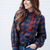 Classic Plaid Statement Blouse