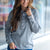 Contrasting Ribbed Trim Hooded Sweatshirt
