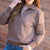 Detailed Rib Accented Quarter Zip Pullover
