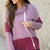 Dots & Stripes Cowl Neck Sweatshirt
