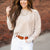 Ribbed Side Slit Washed Sweatshirt