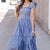 Seaside Breeze Smocked Midi Dress