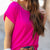 Tie Back Ribbed Tee