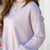 Tie Bottom Mock Neck Scuba Sweatshirt