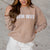 Farm Wife Ribbed Graphic Crewneck