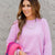 Woven Textured Relaxed Sleeve Sweatshirt