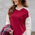 Tri Color Ribbed Trim Sweatshirt