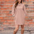 Zig Zag Stripes Long Sleeve Dress