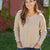 Waffled Mid Seam V Sweater
