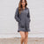Ribbed Accented Quarter Zip Dress