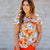 Watercolor Floral Off The Shoulder Blouse