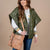 Stitched Puffer Poncho Vest
