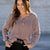Vintage Washed Button Accented Knit Sweater