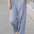 Zig Zag Textured Relaxed Bottom Pants
