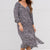 Classic Blossoms Twist Top Midi Dress