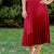 Chic Pleated Midi Skirt
