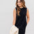 Contrasting Trim Woven Tank Dress