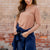 Long Sleeve Swiss Dot Pocket Tee