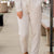 Subtle Textured Cuffed Bottom Pants